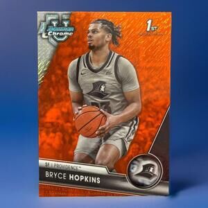 2024 Bowman University Chrome Orange #’22/25 #70 Bryce Hopkins Providence Card